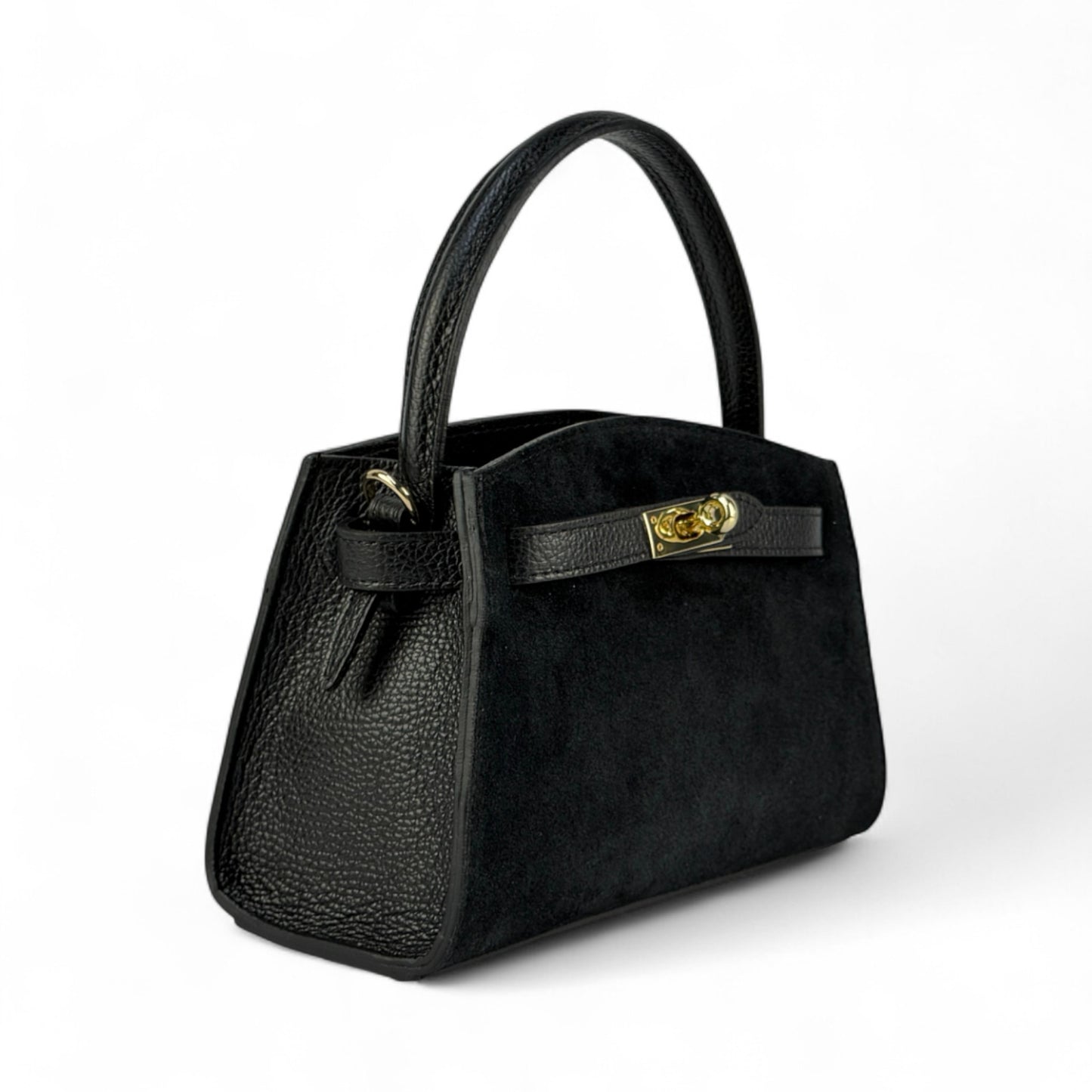 Borsa mini ARIA - Camoscio e pelle in borsa a mano - EmilyHu LOVE