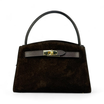 Borsa mini ARIA - Camoscio e pelle in borsa a mano - EmilyHu LOVE