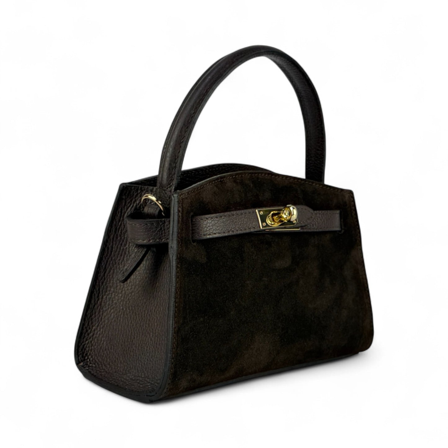 Borsa mini ARIA - Camoscio e pelle in borsa a mano - EmilyHu LOVE