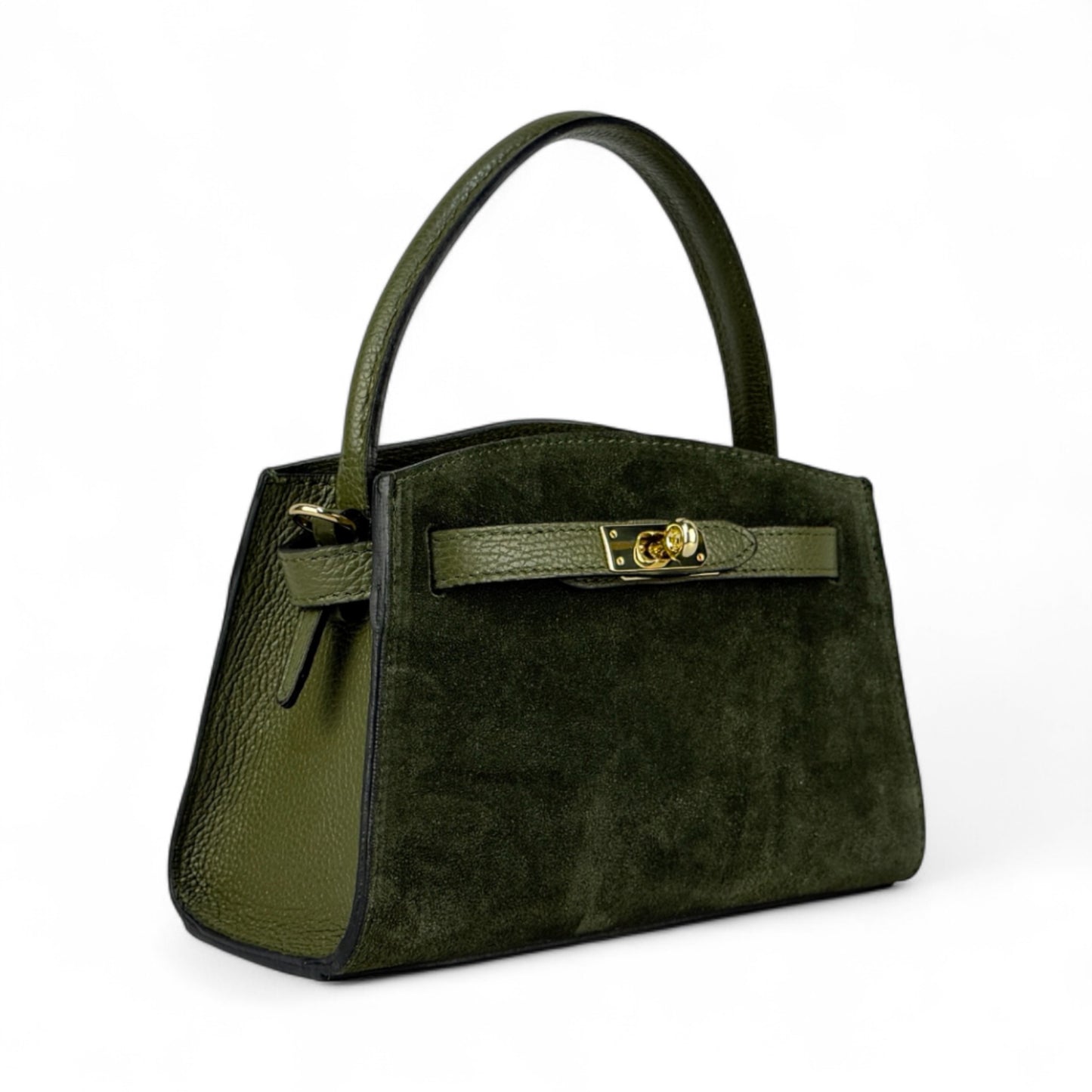 Borsa mini ARIA - Camoscio e pelle in borsa a mano - EmilyHu LOVE