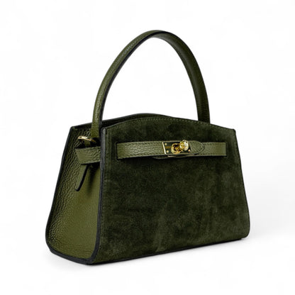 Borsa mini ARIA - Camoscio e pelle in borsa a mano - EmilyHu LOVE