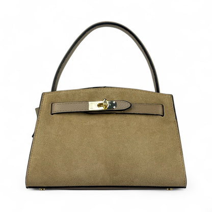 Borsa mini ARIA - Camoscio e pelle in borsa a mano - EmilyHu LOVE