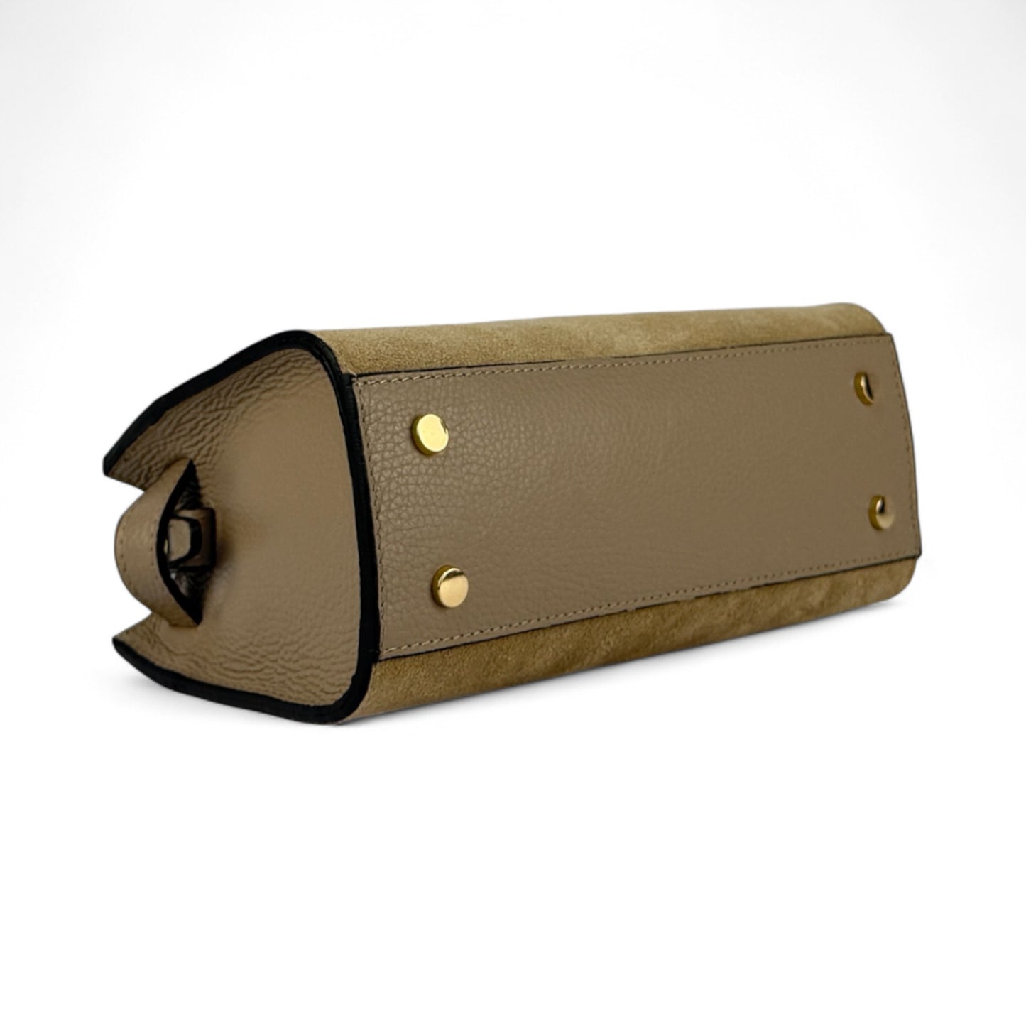 Borsa mini ARIA - Camoscio e pelle in borsa a mano - EmilyHu LOVE