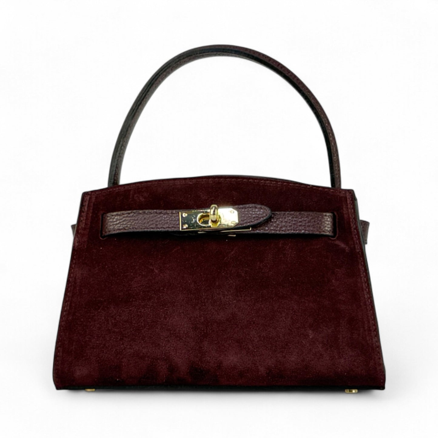 Borsa mini ARIA - Camoscio e pelle in borsa a mano - EmilyHu LOVE