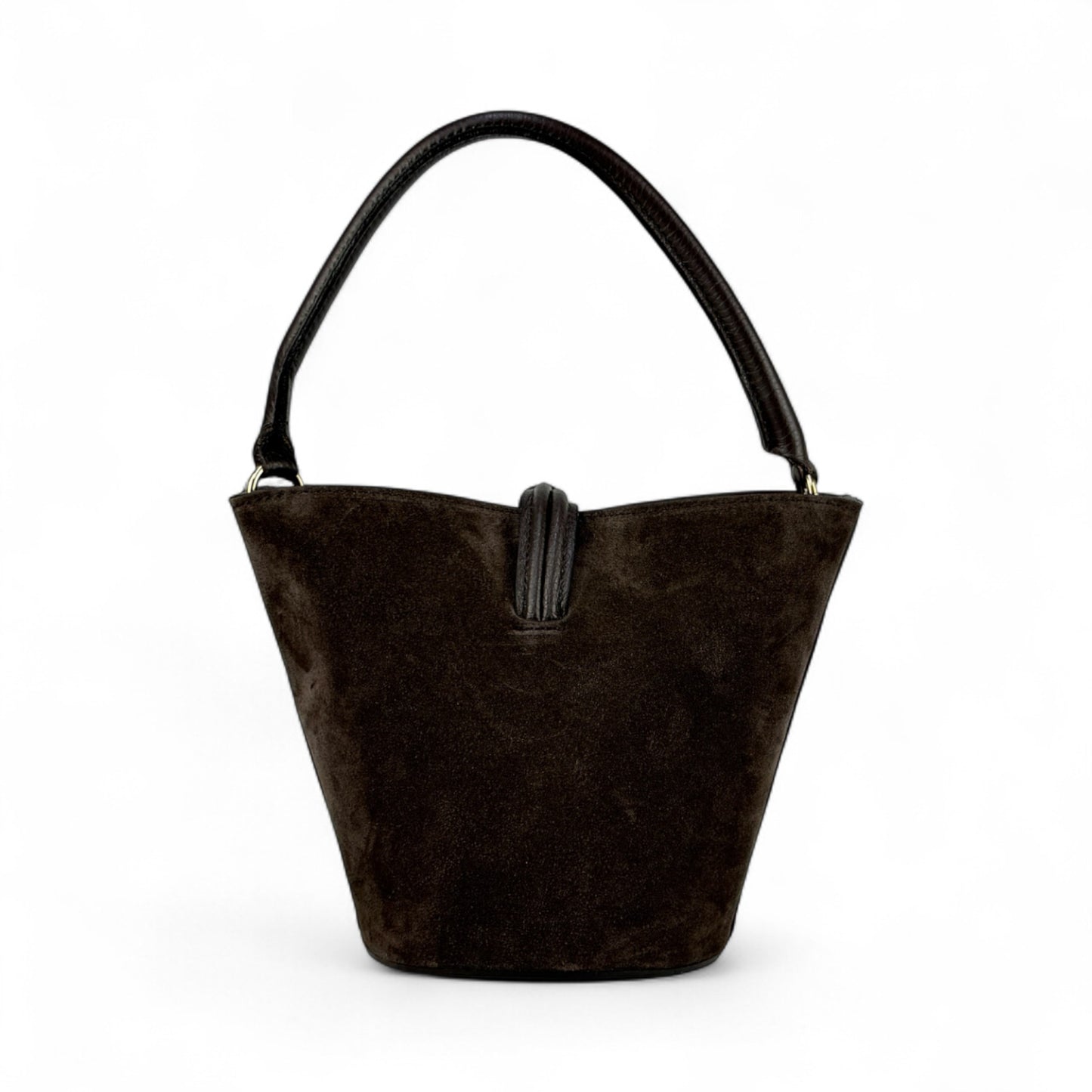 Borsa secchiello STELLA - Camoscio e pelle in borsa tote - EmilyHu LOVE