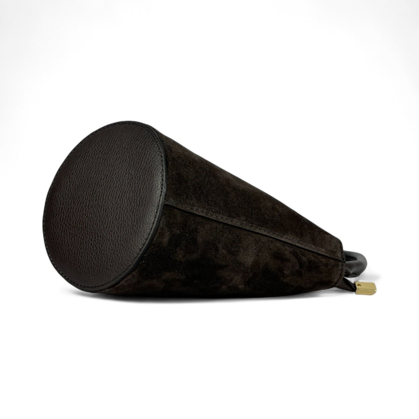 Borsa secchiello STELLA - Camoscio e pelle in borsa tote - EmilyHu LOVE