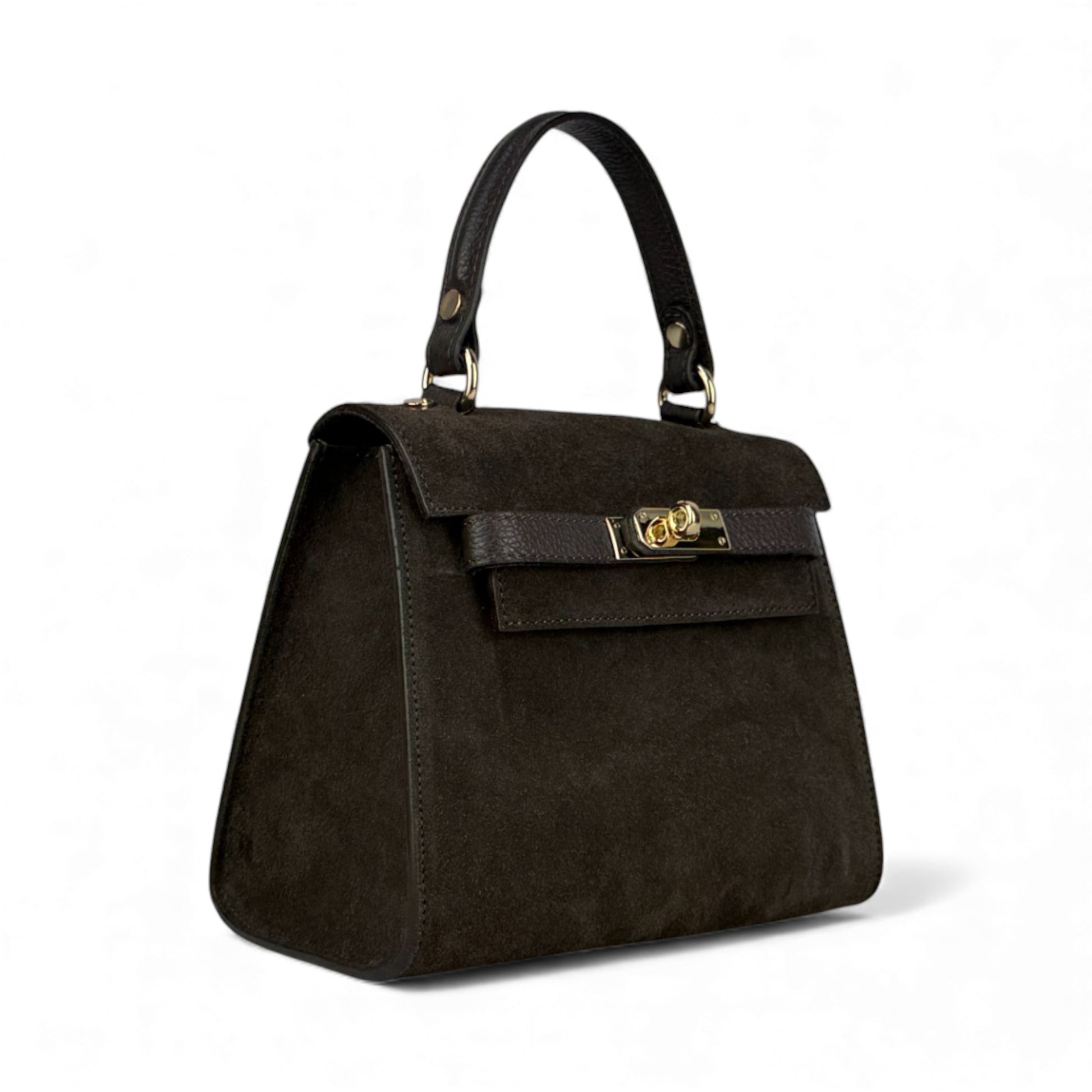 Borsa KATE - Camoscio e Pelle in borsa a mano - EmilyHu LOVE