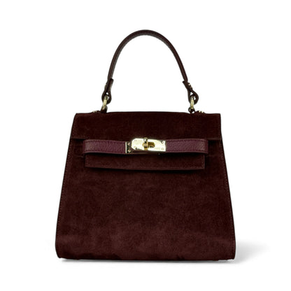 Borsa KATE - Camoscio e Pelle in borsa a mano - EmilyHu LOVE
