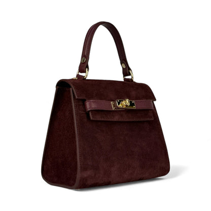 Borsa KATE - Camoscio e Pelle in borsa a mano - EmilyHu LOVE