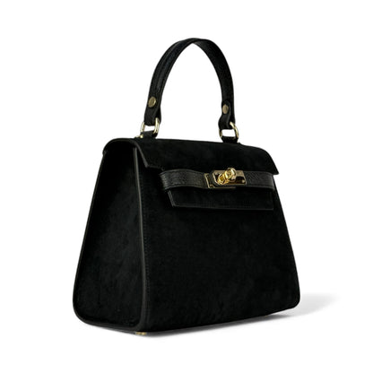 Borsa KATE - Camoscio e Pelle in borsa a mano - EmilyHu LOVE