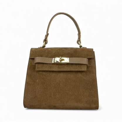 Borsa KATE - Camoscio e Pelle in borsa a mano - EmilyHu LOVE