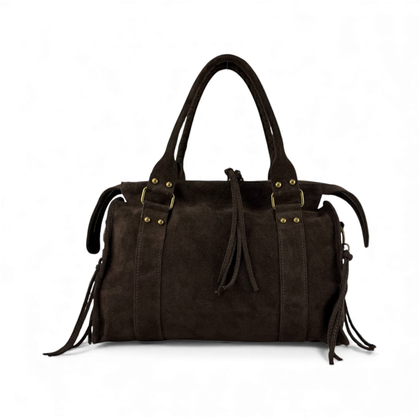 Borsa city grande GIADA - Camoscio in borsa a mano - EmilyHu LOVE