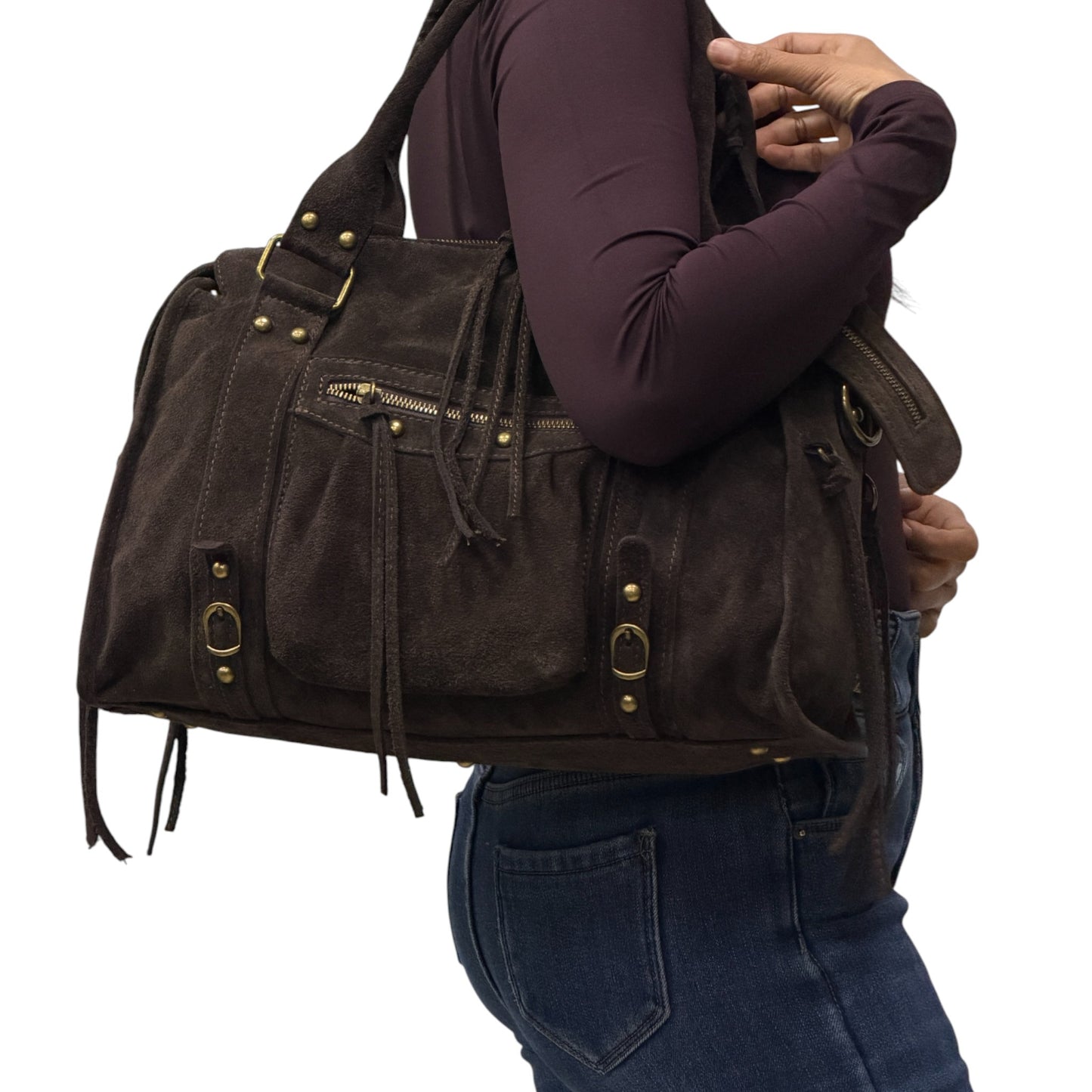 Borsa city Grande GIADA - Camoscio