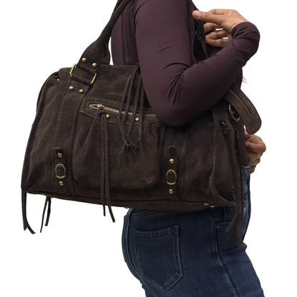 Borsa city Grande GIADA - Camoscio