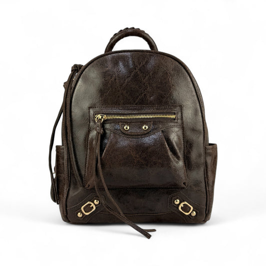 Zaino City NORA in pelle stampata