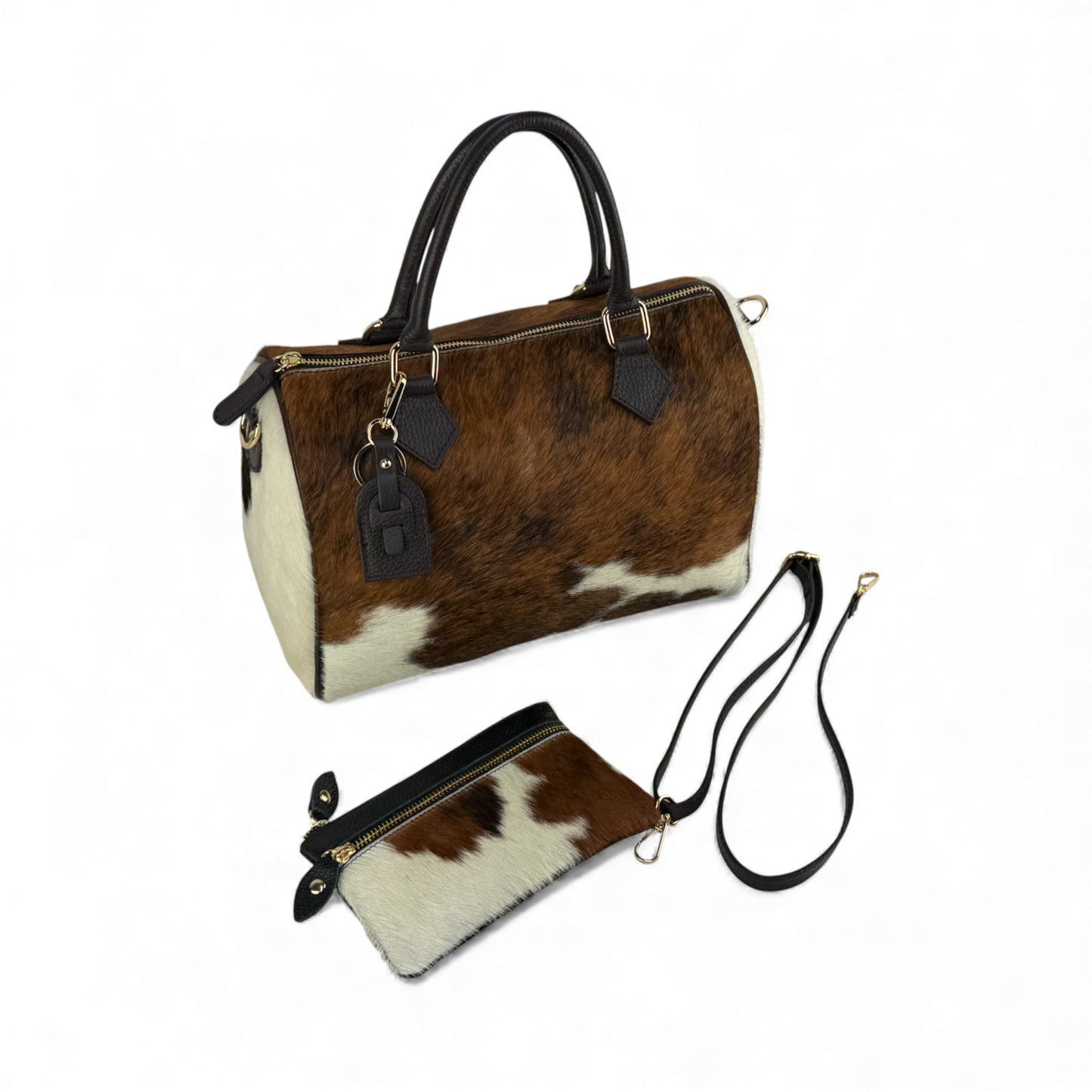 Borsa RENNA in pelle con pelo