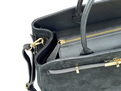 Borsa tote SONIA - Camoscio in borsa a mano - EmilyHu LOVE