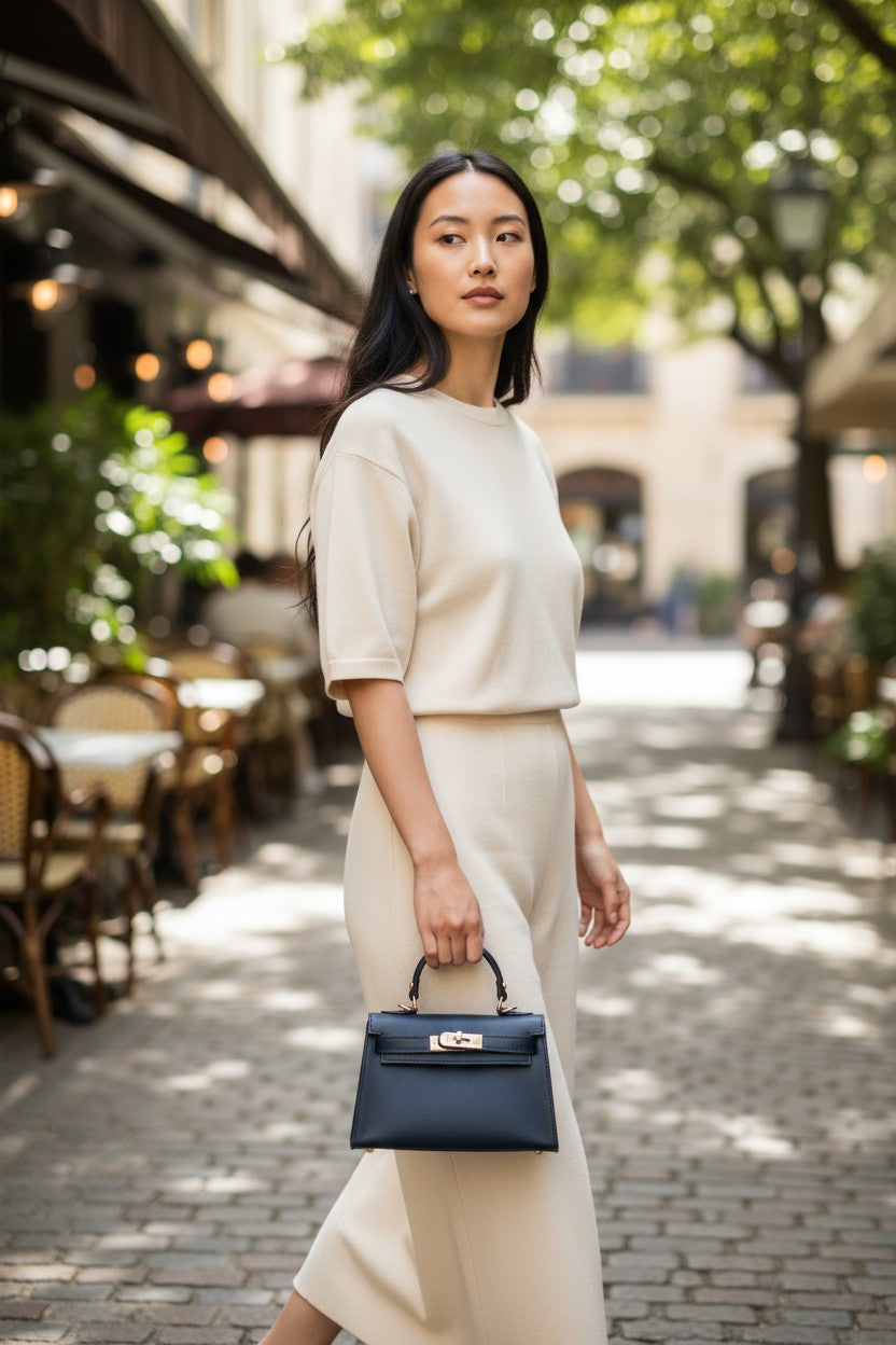 Borsa mini ELISA - Pelle in borsa a mano - EmilyHu LOVE