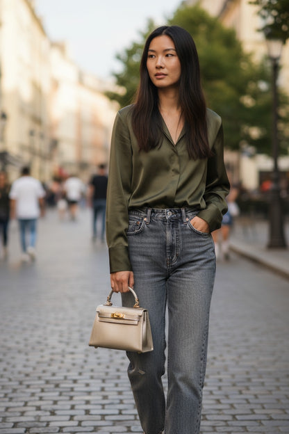 Borsa mini ELISA - Pelle in borsa a mano - EmilyHu LOVE