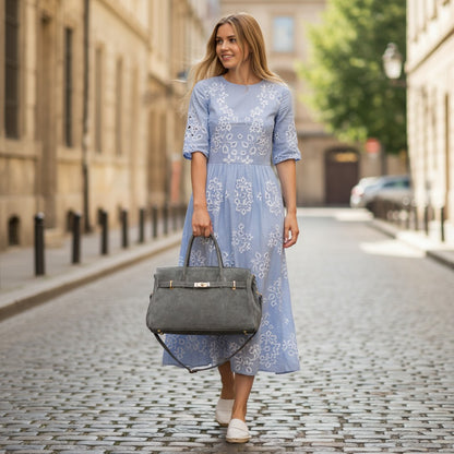 Borsa tote MARIA - Camoscio in borsa a tracolla - EmilyHu LOVE